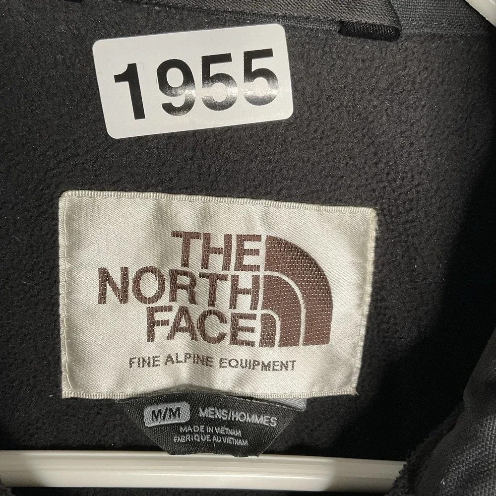 The North Face Mechanics Jacket Mens size Medium Black Full Zip Canvas‎ Lined